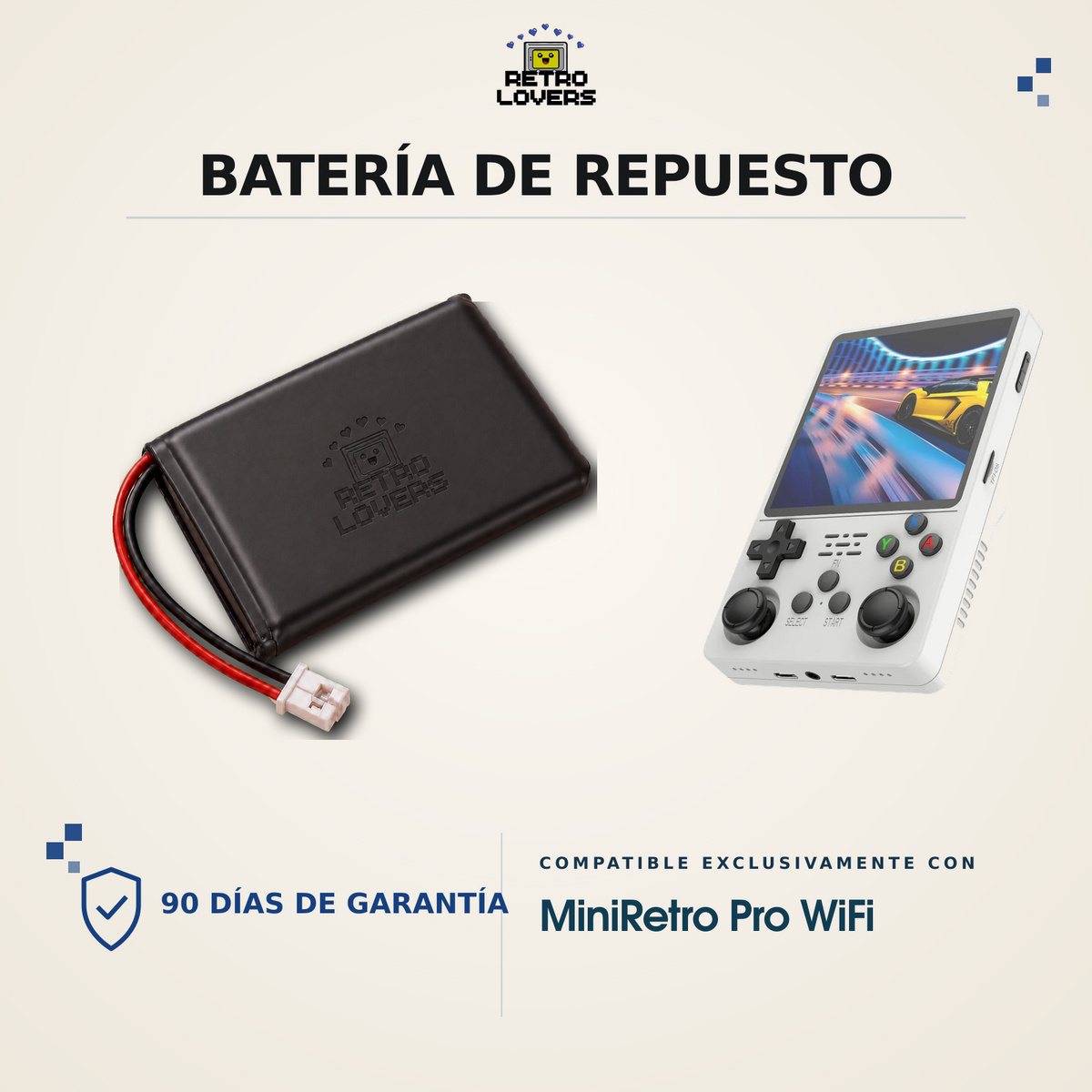 Batería para MiniRetro Pro WiFi (R36S Plus)