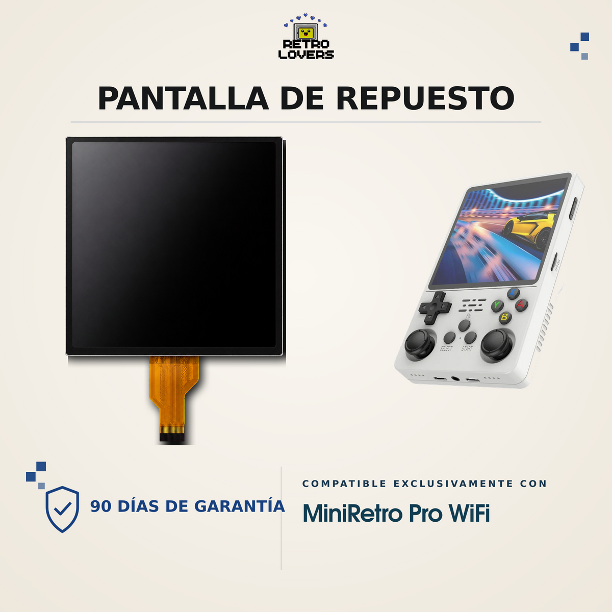 Pantalla para MiniRetro Pro WiFi