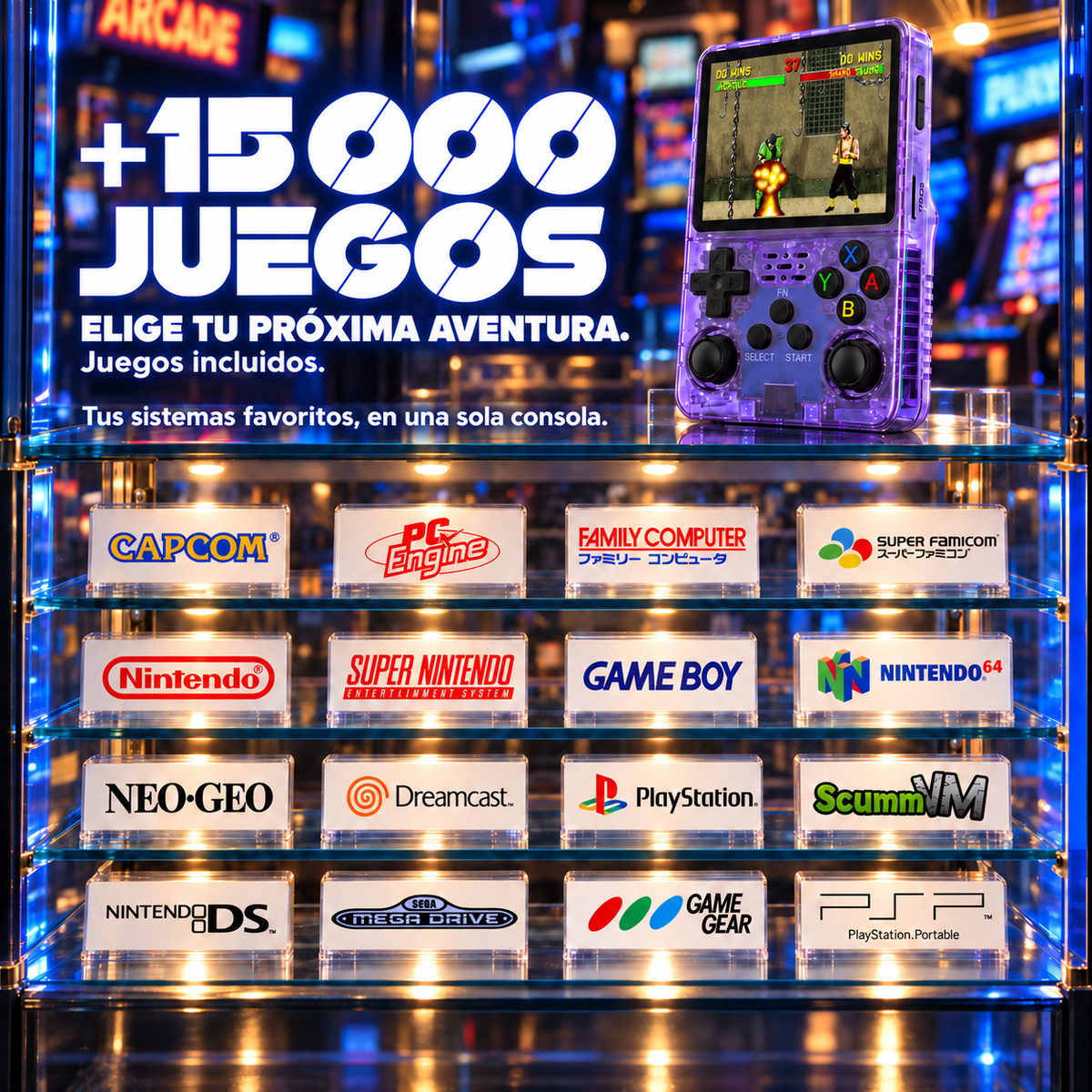 MiniRetro Pro: sistemas y consolas clásicas compatibles