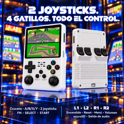 MiniRetro Pro: controles, botones y funciones de la consola