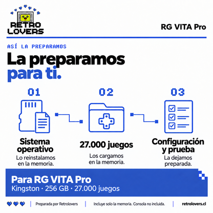 Memoria Kingston 256 GB con juegos para RG VITA Pro