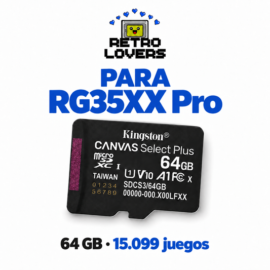 Memoria Kingston 64 GB con juegos para RG35XX Pro