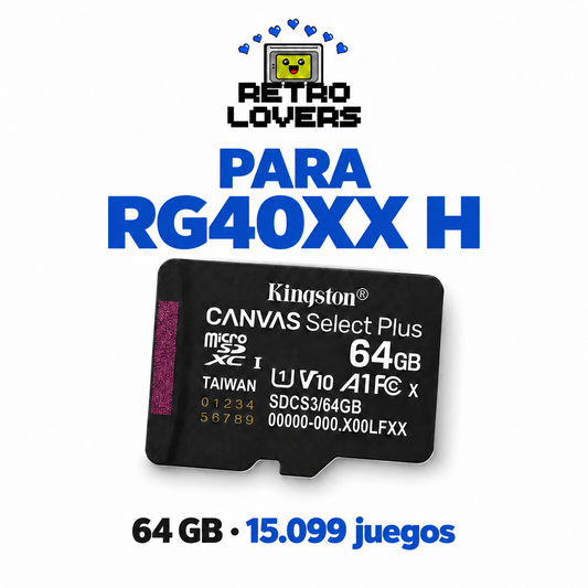 Memoria Kingston 64 GB con juegos para RG40XX H