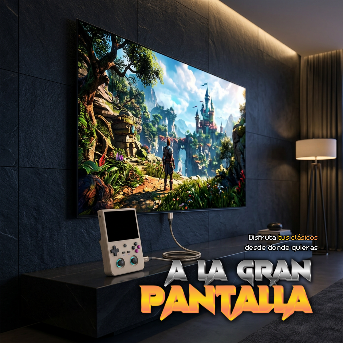 Consola Anbernic RG477V (27.000 Juegos, +30 emuladores)