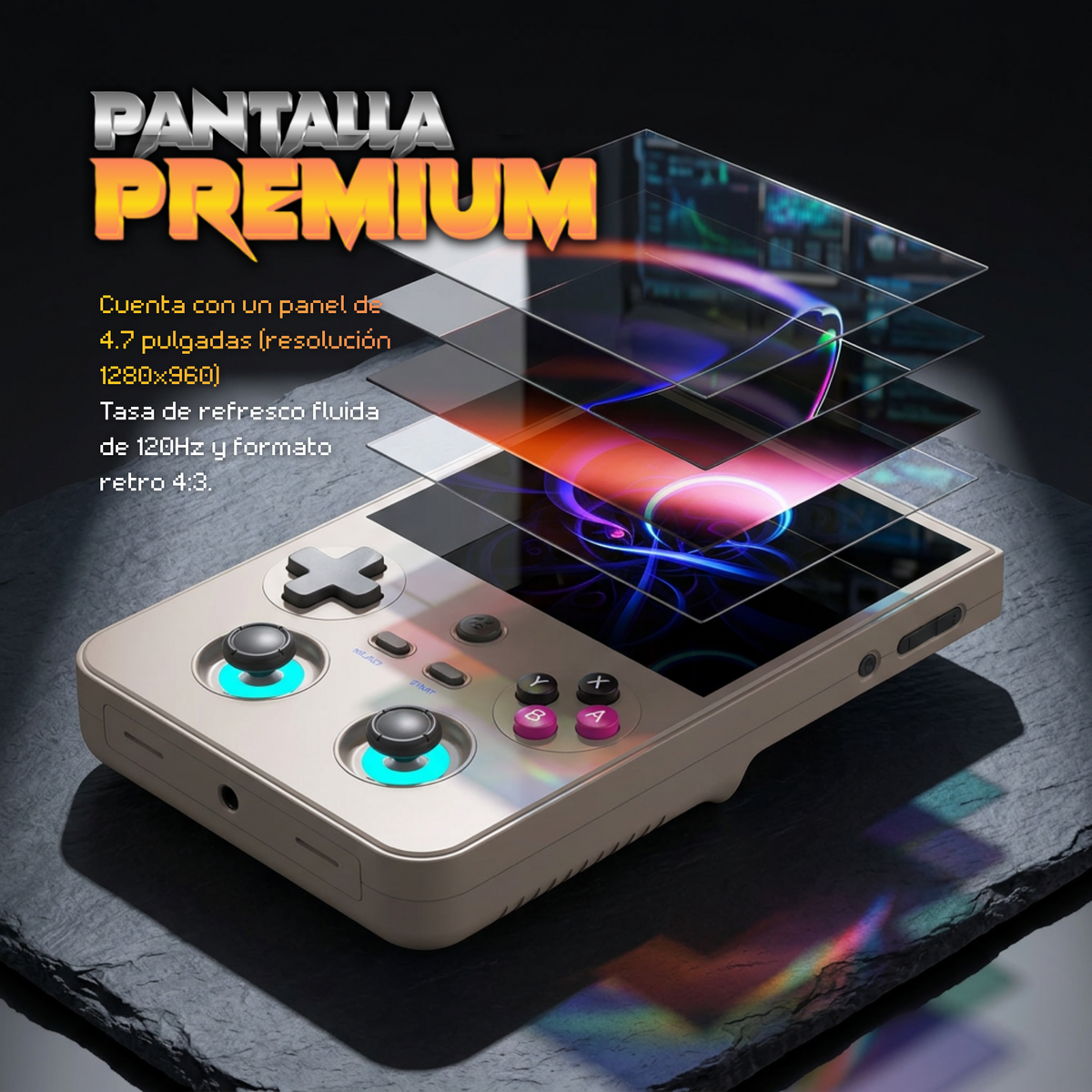 Consola Anbernic RG477V (27.000 Juegos, +30 emuladores)